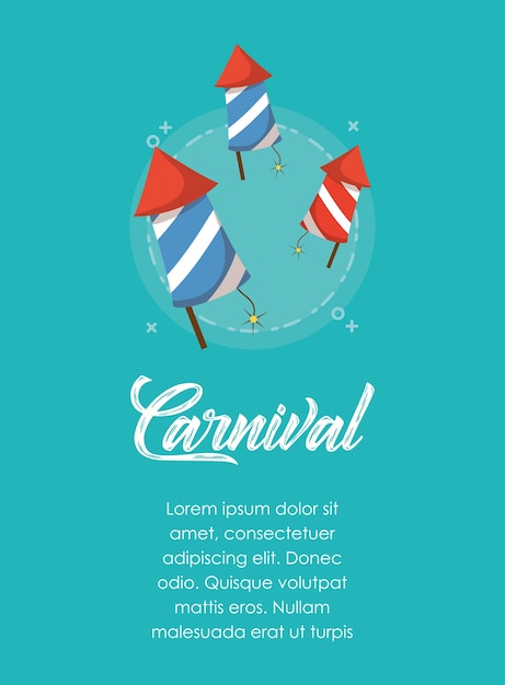 Infographic of carnival concept