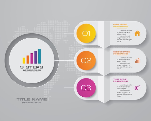 Infographic chart design element