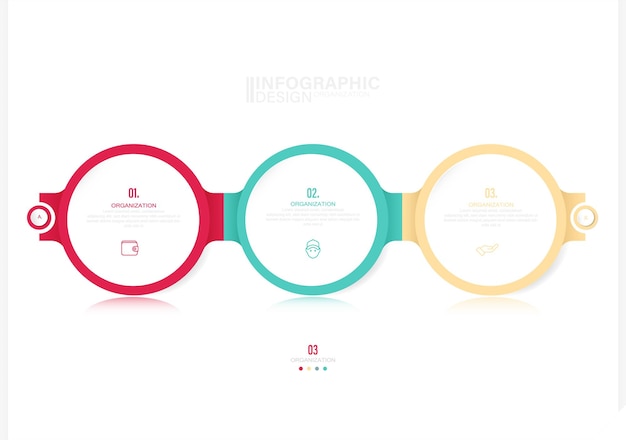 Инфографический круг диаграмма процесса векторная диаграмма с 3 вариантами может использоваться для построения графика покупки