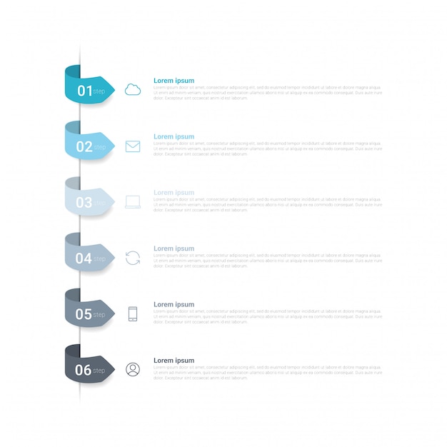 Концепция инфографики с вариантами, этапами или процессом.