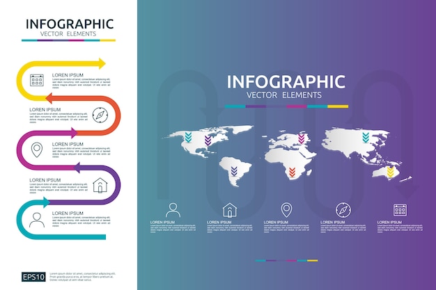 Vector infographic for content