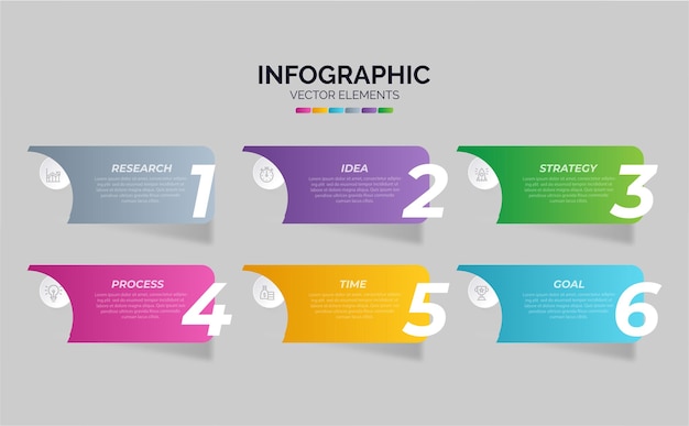 Infographic design business design modern colorful