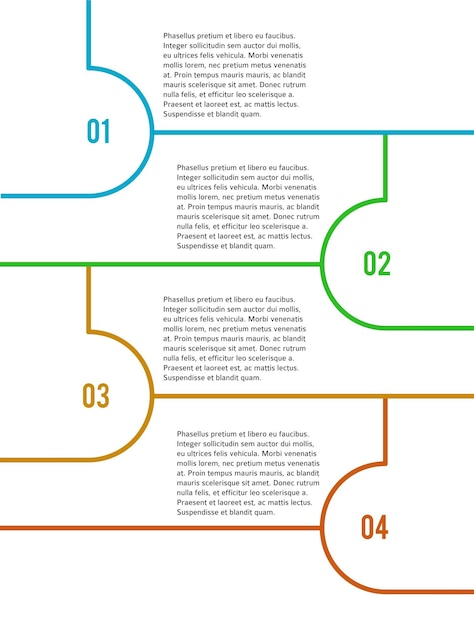 Infographic 디자인 요소 루프 스타일 광고 브로셔02