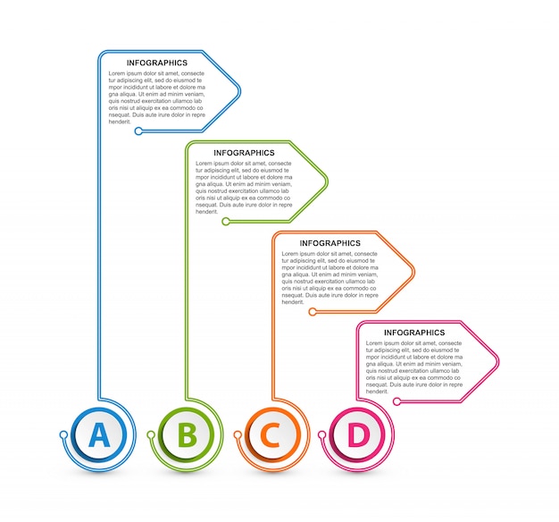 Infographic design organization chart template.