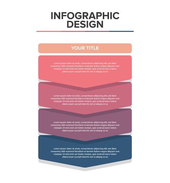 Infographic design for presentation powerpoint template