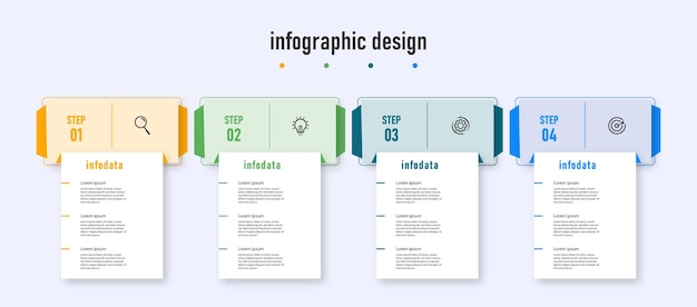 비즈니스 개념에 대 한 Infographic 디자인 템플릿입니다.