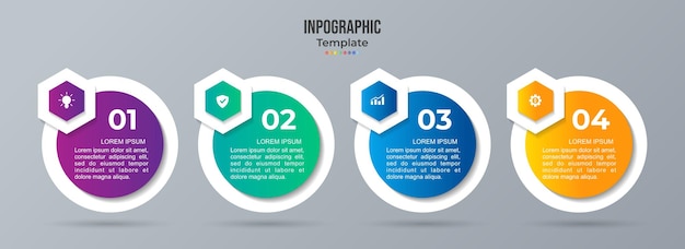 Infographic design template can be used for workflow layout diagram number options web design In