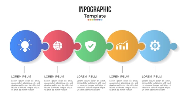 Infographic design template can be used for workflow layout diagram number options web design In