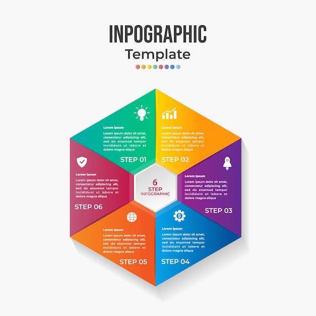 Infographic design template can be used for workflow layout diagram number options web design In