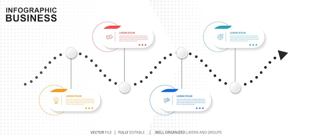 Vector infographic design template vector illustration