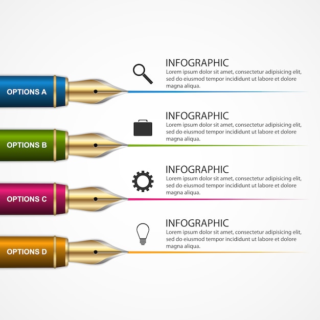 펜으로 Infographic 디자인 서식 파일입니다.