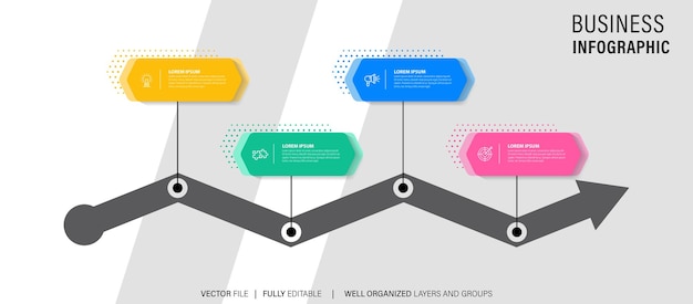 Infographic design template with place for your data Vector illustration