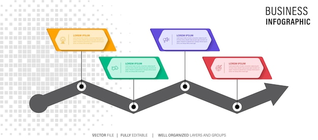 Infographic design template with place for your data Vector illustration