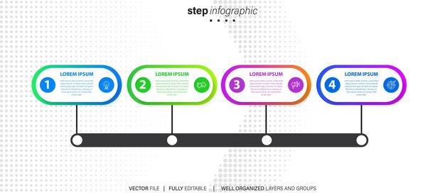 Vector infographic design template with place for your data vector illustration