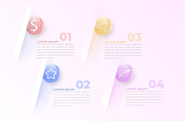 Infographic design template with place for your data