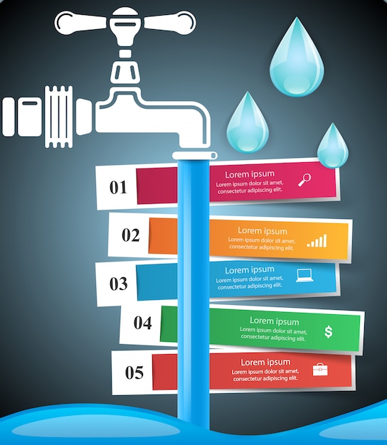 Modello di progettazione infografica