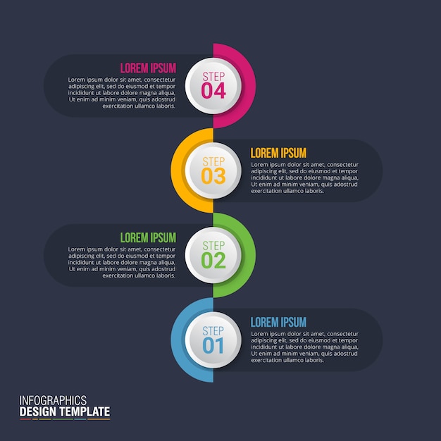 Infographic design vector for business data visualization