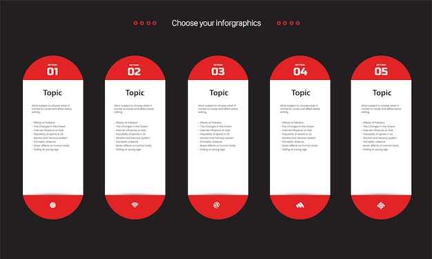 Infographic design with icons. options or steps. process diagram, flow chart, info graph