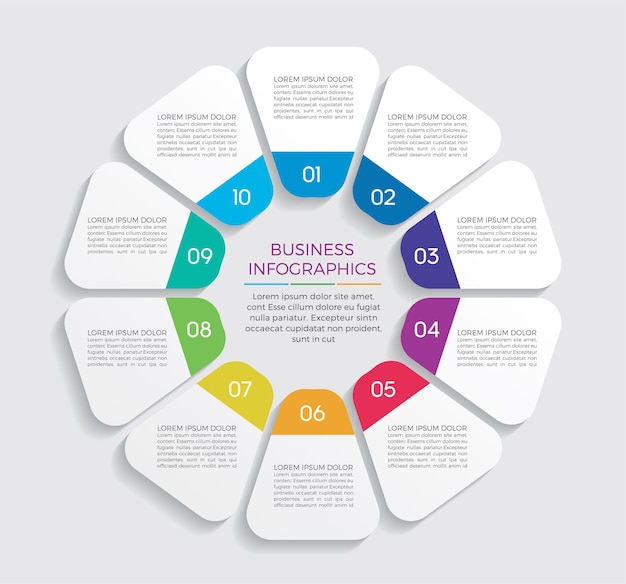 Infographic design with options