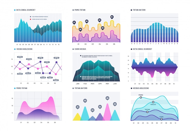 Vector infographic diagram. statistics bar graphs, economic diagrams and stock charts. marketing infographics vector elements