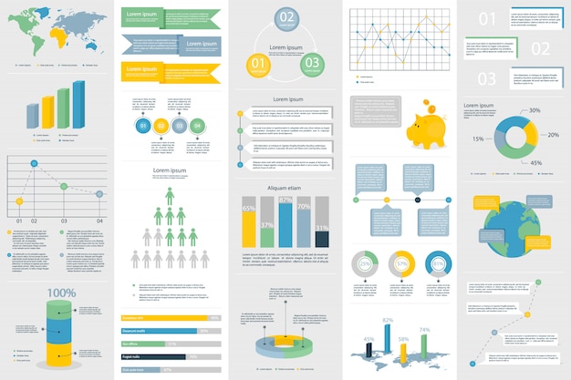 Infografica diversi elementi