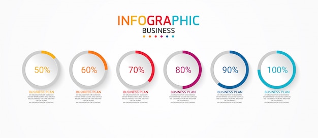 infographic educatieve zakelijke sjabloon