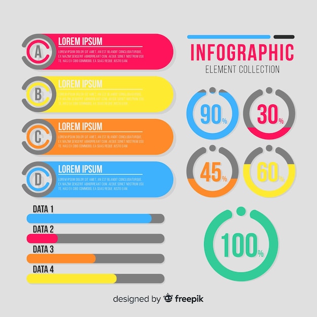 Infographic element collectie