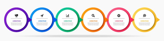 Infographic element design templates with icons