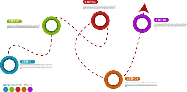 Vettore illustrazione vettoriale dell'elemento infografico