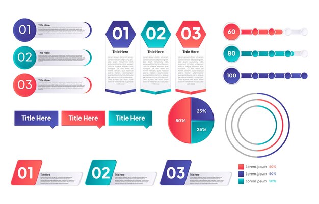 Infographic element verloop