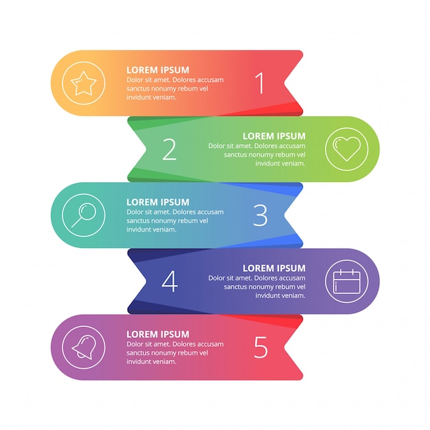 Vector infographic element web presentation