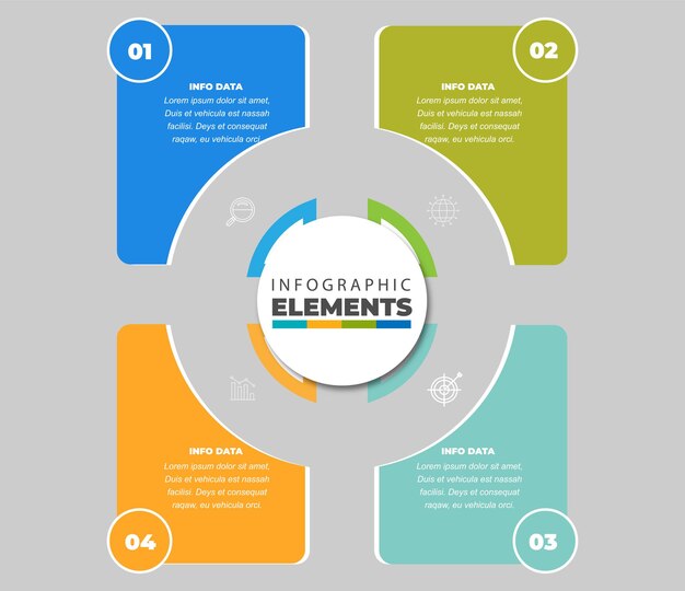 Infographic element with options