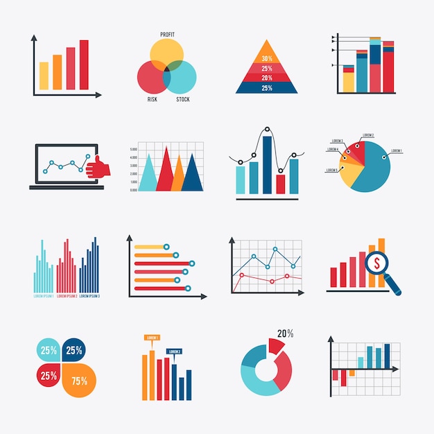 Vector infographic elementen collectie