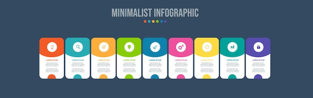 Infographic elementen data visualisatie sjabloon