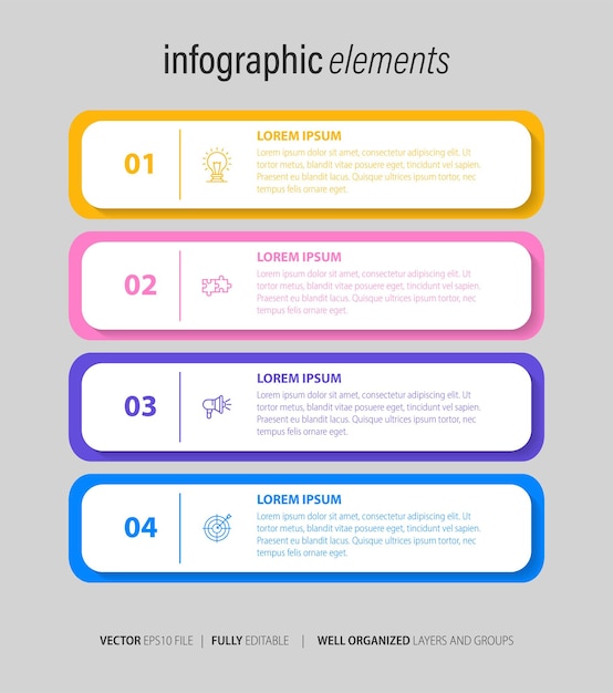 Infographic elementen data visualisatie vector