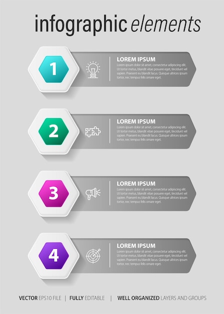 Infographic elementen data visualisatie vector