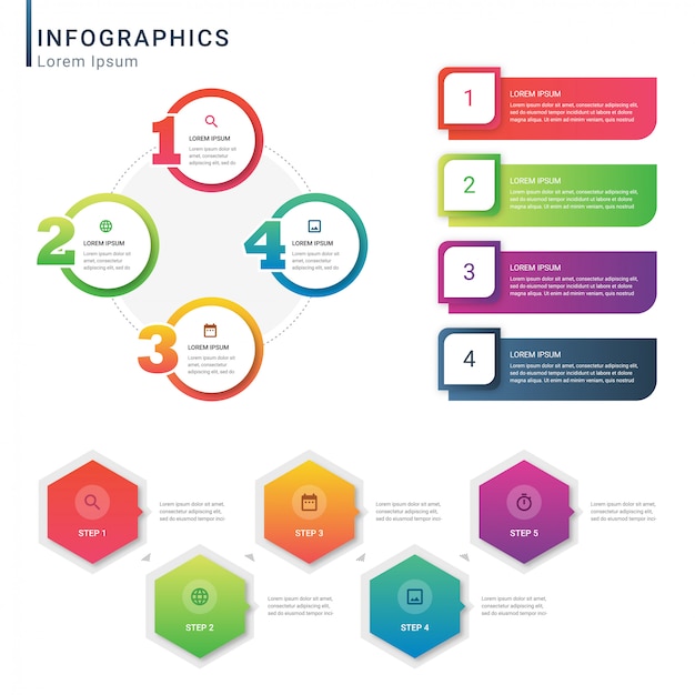 Infographic elementen set