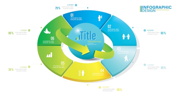 Infographic elementen stock illustratie infographic nummer 6 onderdeel van stappen pictogrammen succes stappen