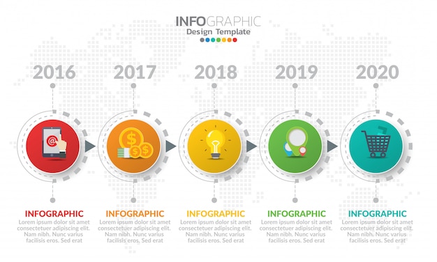 Infographic elementen voor inhoud.