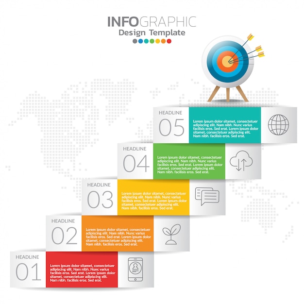 Infographic elements for content, timeline, workflow, chart.