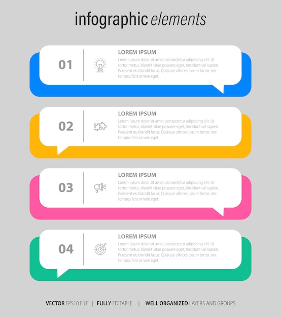 Infographic elements data visualization vector