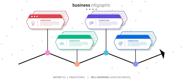 Infographic elements data visualization vector