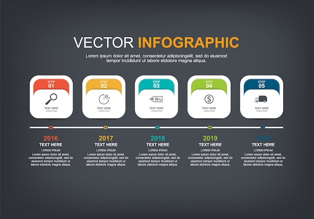 Vector infographic elements design with options