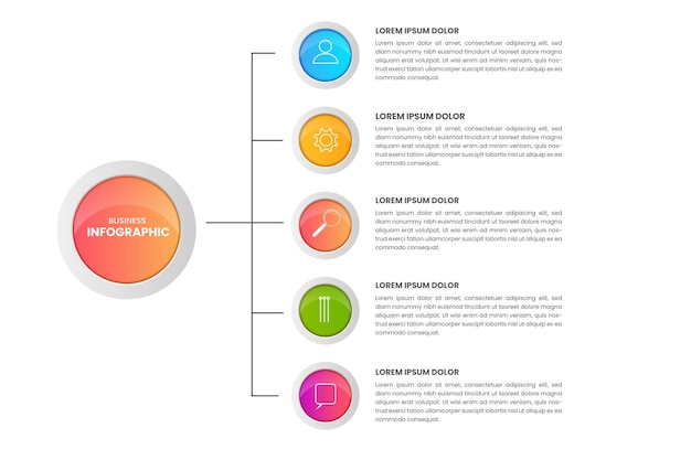 Infographic elements design  with steps