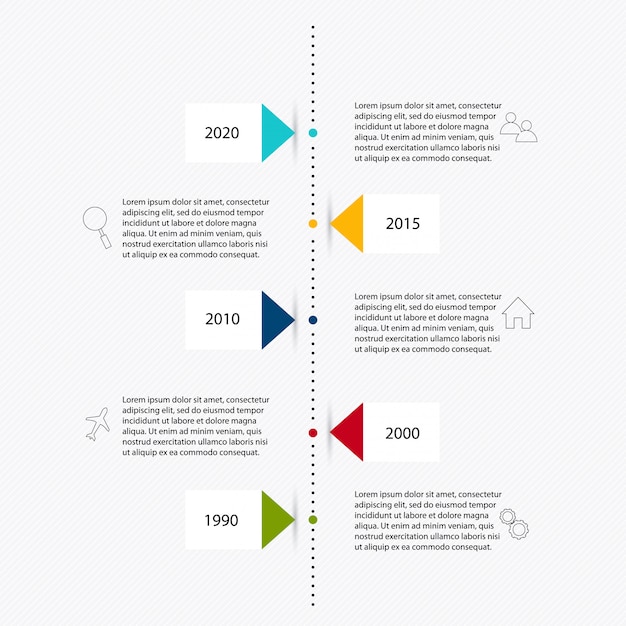 Vettore elementi di infografica in stile moderno business piatto.