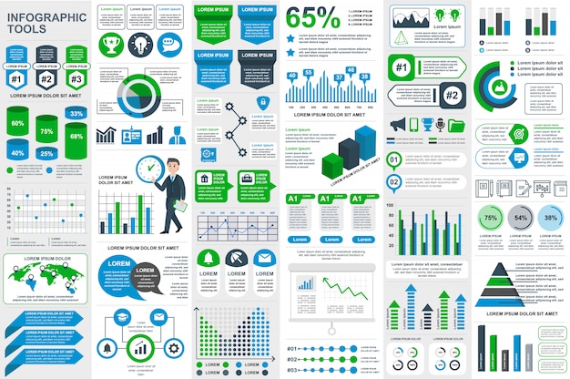 Infographic elements vector design template