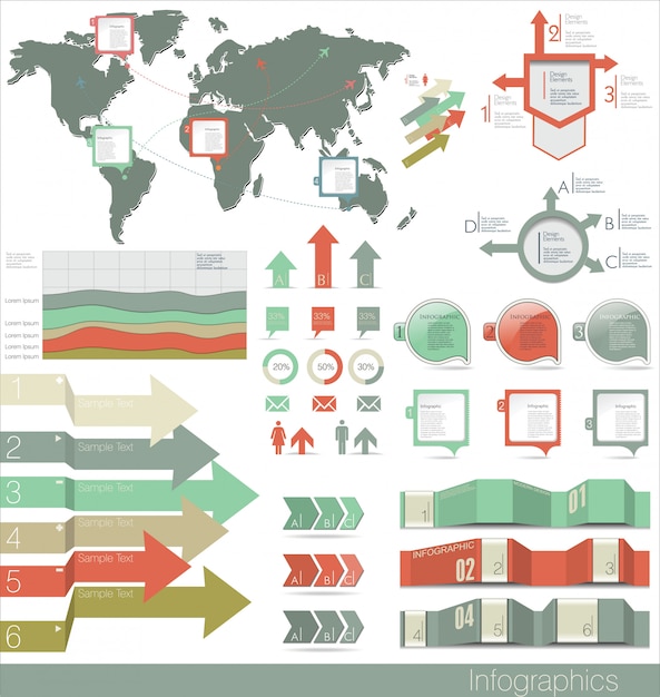 Vector infographic elements