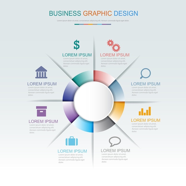 Infographic flat vector design element illustration for web banner or presentation used