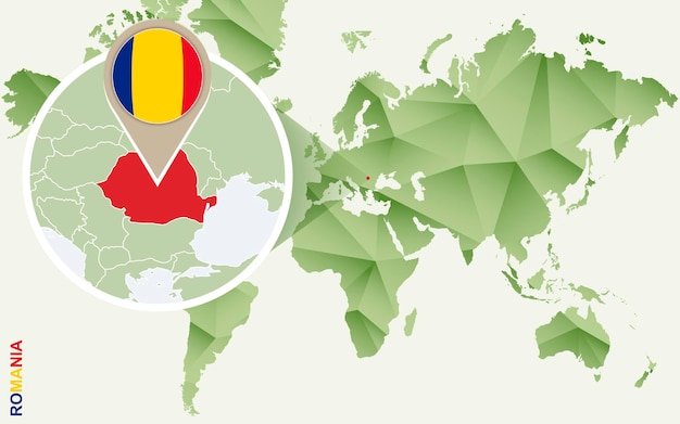Инфографика для румынии подробная карта румынии с флагом