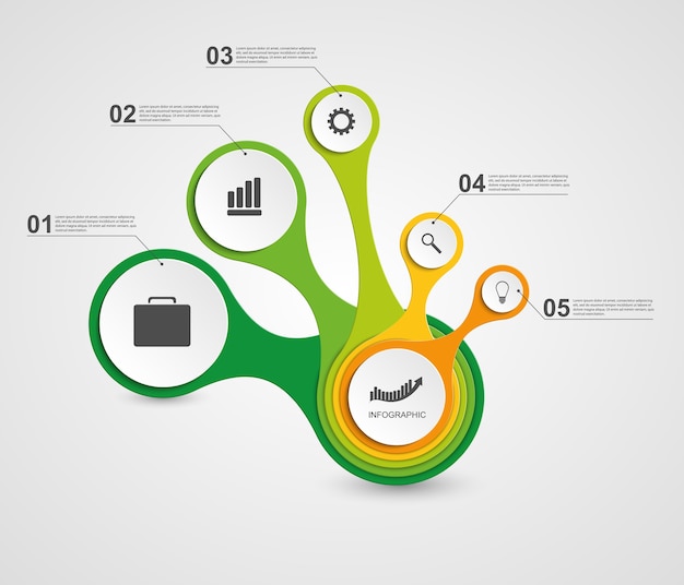 Vector infographic in the form of metabolic.